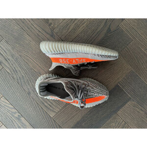 Men's Adidas Yeezy Boost 350 V2 Sneakers Size 6.5 Gray & Orange